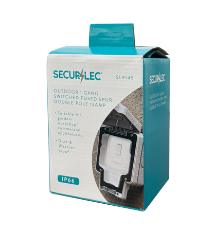 Securlec Outdoor 1 Gang Switched Fuse Spur Double Pole 13AMP