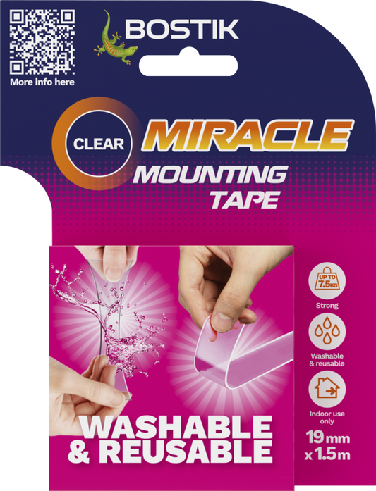 Bostik Miracle Mounting Tape Clear