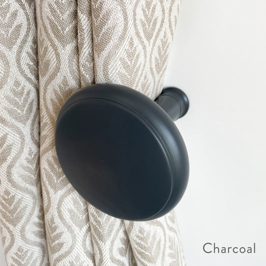 Jones Interiors Shore Wood Holdback Charcoal