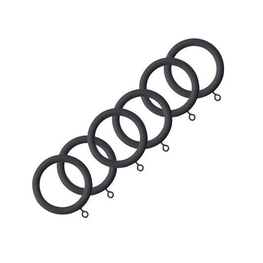 Jones Interiors Shore Rings Charcoal Pack 6