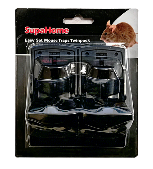 SupaHome Easy Set Mouse Trap Twin Pack