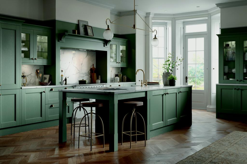 Chippendale Manor House Painted Kitchen 11 Piece Layout Example