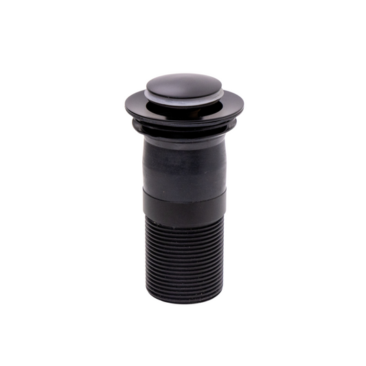 Top Fix Unslotted Basin Waste Matt Black