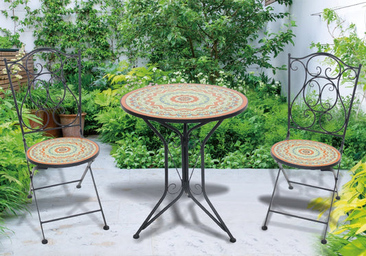 Pagoda Ceramic Bistro Set Tribe