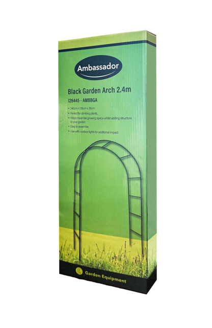 Ambassador Black Garden Arch 2.4m