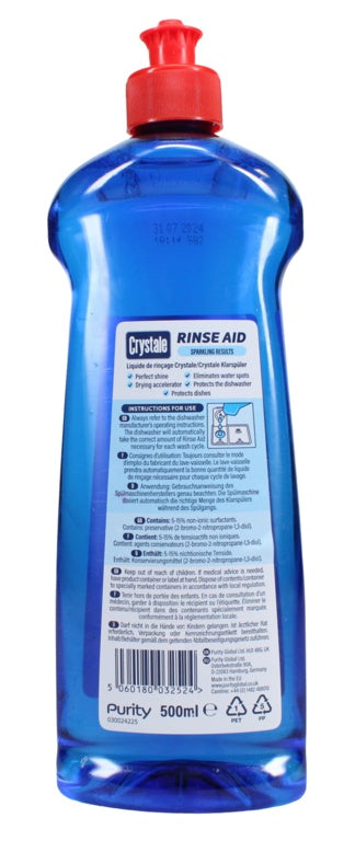 Crystale Dishwasher Rinse Aid 500ml