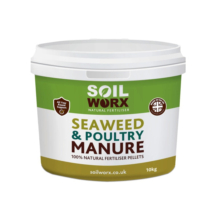 Soilworx Seaweed & Poultry Manure Pellets 10kg Bucket