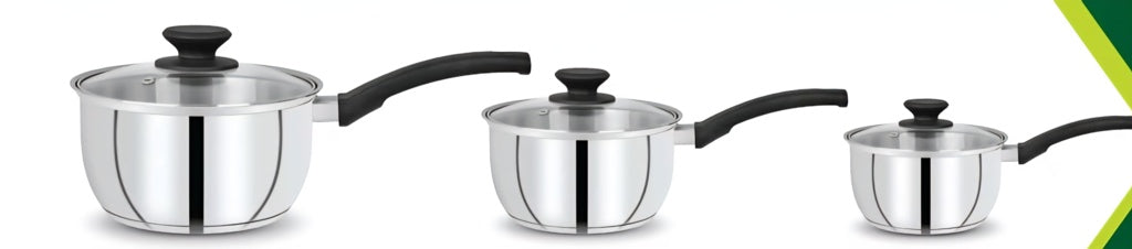 CookSupreme Stainless Steel Saucepan Set