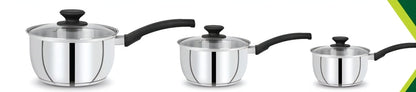CookSupreme Stainless Steel Saucepan Set