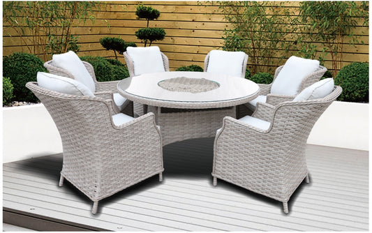 Pagoda Chambery Beige Dining Set With Ice Bowl