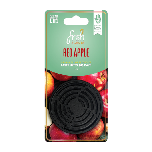 JRP Fresh Tin Air Freshener Carded Red Apple