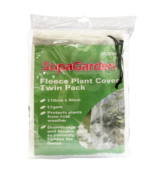 SupaGarden Fleece Plant Cover Twin Pack