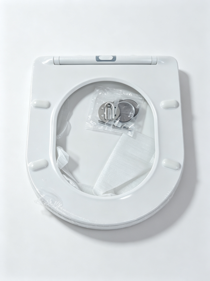 SupaHome Quick Release Soft Closing Seat D Shape White