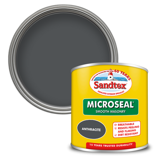 Sandtex Smooth Masonry Paint 150ml Anthracite