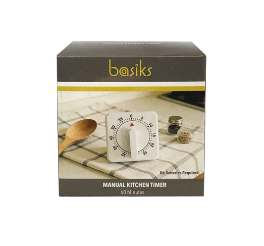 Basiks Manual Kitchen Timer 60 Minutes