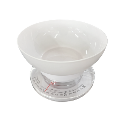 Basiks Mechanical Kitchen Scale White