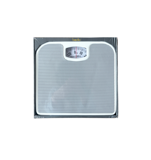 Basiks Mechanical Bathroom Scales Silver