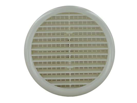 Securit Circular Louvered Vent 165mm White
