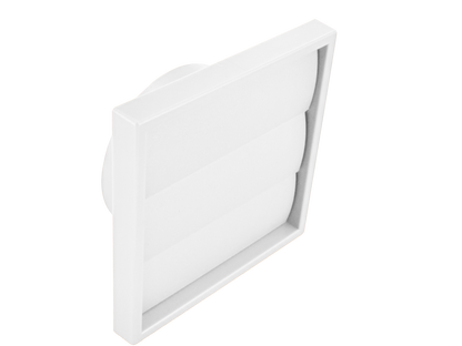 Securit Gravity Wall Flap Outlet 100mm