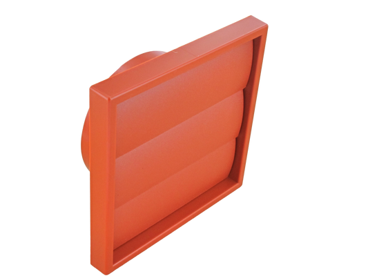 Securit Gravity Wall Flap Outlet 100mm Terracotta