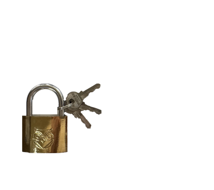 Owler & Banks Brass Coated Padlock 50mm