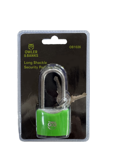 Owler & Banks Iron Padlock Long Shackle 40mm