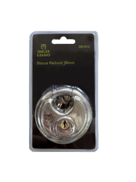 Owler & Banks Discus Padlock 70mm