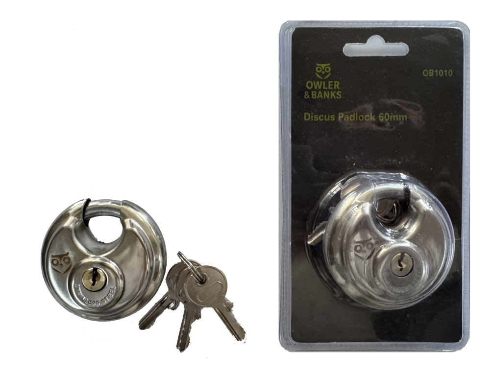 Owler & Banks Discus Padlock 60mm