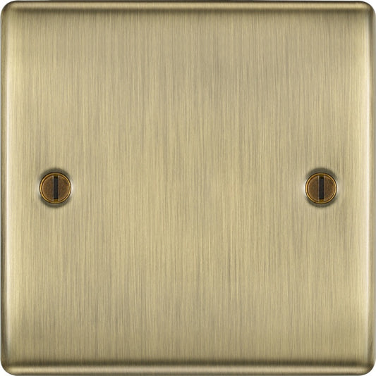 BG Antique Brass Single Blank Plate