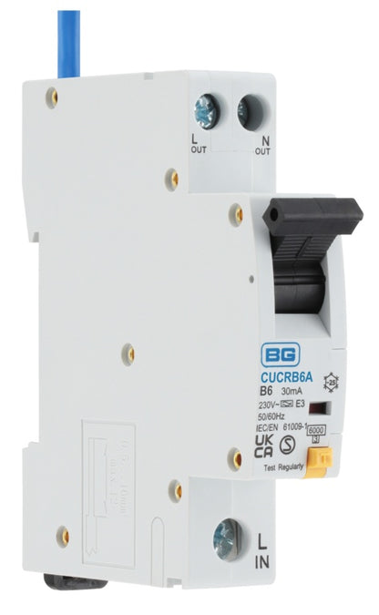 BG Compact RCBO Type 1 B Curve 6a