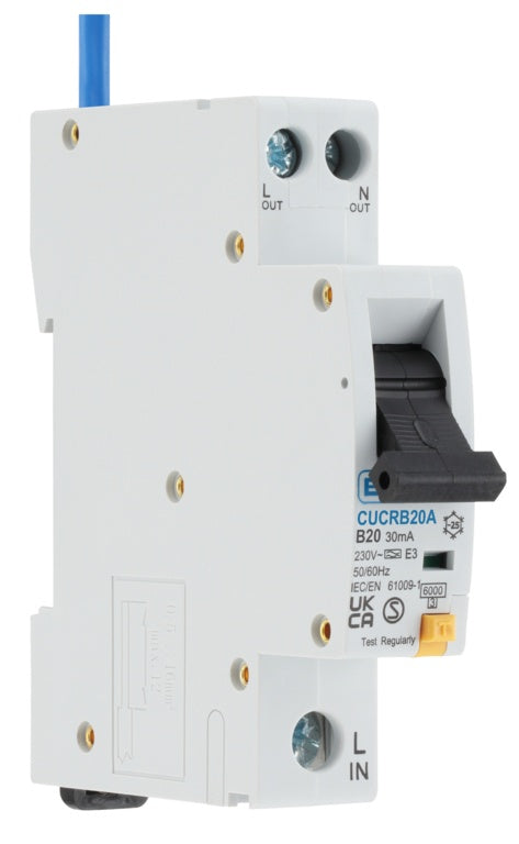 BG Compact RCBO Type 1 B Curve 20a