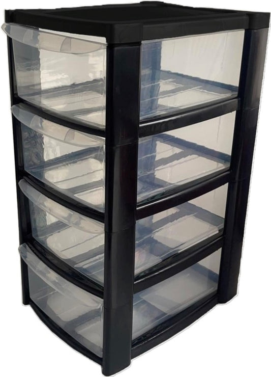 TML A5 4 Drawer Mini Tower Black