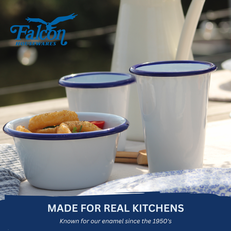 Falcon Enamel Tumbler - Traditional White 310ml