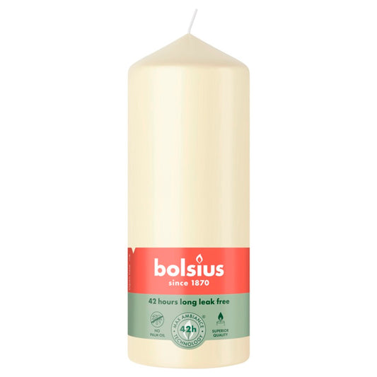 Bolsius Pillar Candle Soft Pearl 15cm