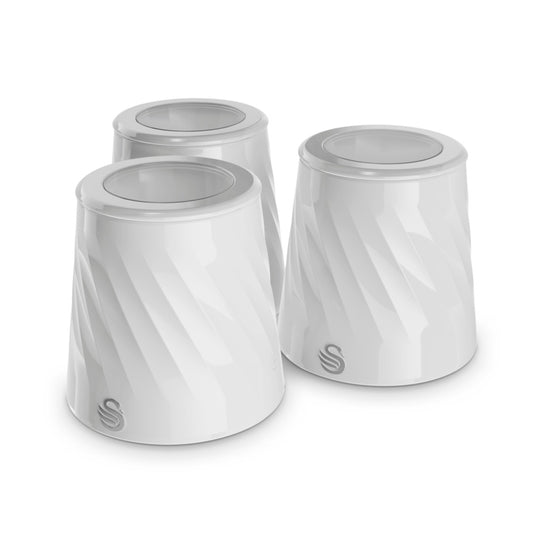 Swan Windsor Canisters Set Of 3 White