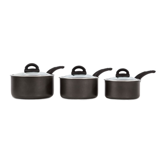 Tower Stainless Steel Saucepan Set 3 Piece