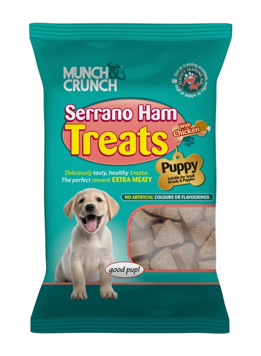 Munch Crunch Puppy Serrano Ham Treats 150g