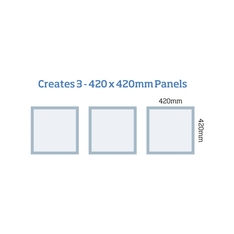 Cheshire Mouldings Wall Kit Ready Primed 420 x 420mm 3 Panel