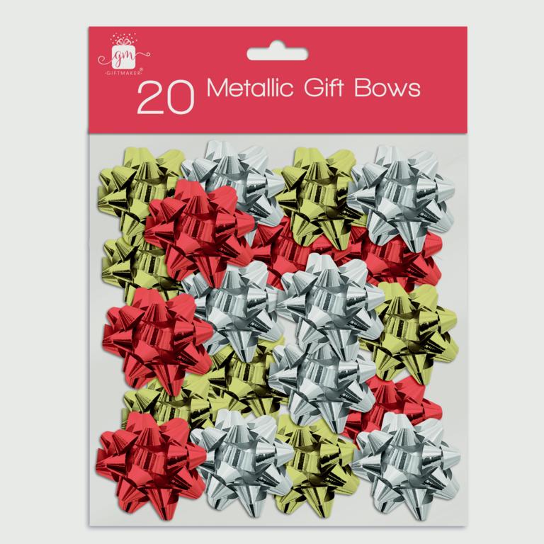 Giftmaker Gift Bows Assorted Pack. 20