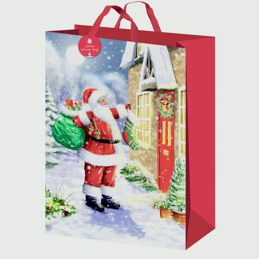 Giftmaker PP Woven Bag Traditional Santa Jumbo