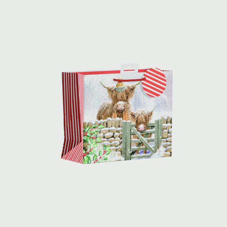 Giftmaker Highland Cow Gift Bag Medium