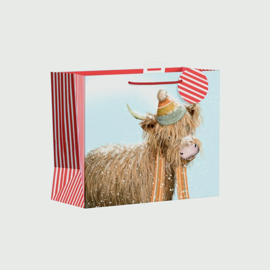 Giftmaker Highland Cow Gift Bag Large