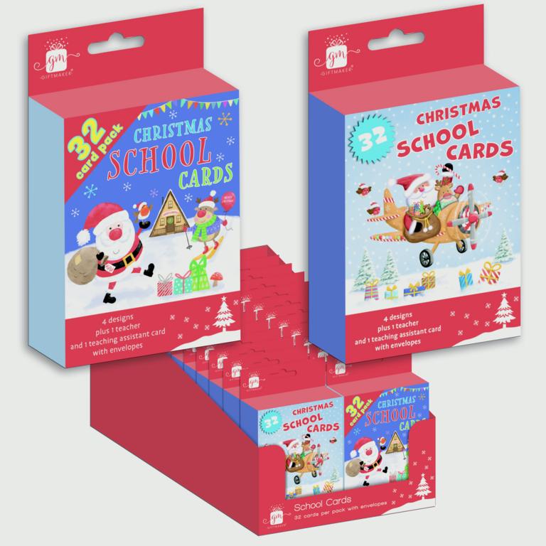 Giftmaker School Pack Christmas Cards Pack 32
