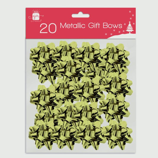 Giftmaker Gift Bows Pack 20 Gold