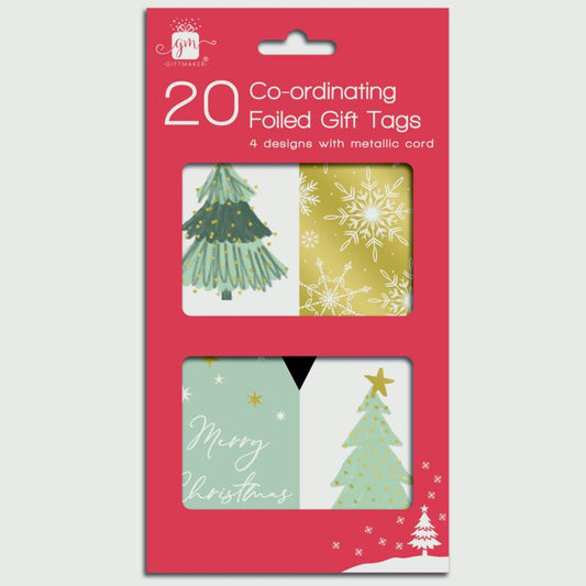 Giftmaker Co-ordinated Gift Tags Pack 20 Winter Wonderland