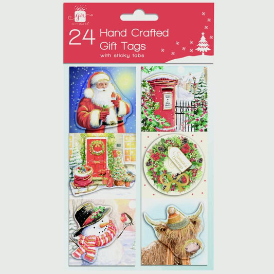 Giftmaker Handcrafted Traditional Tags Pack 24