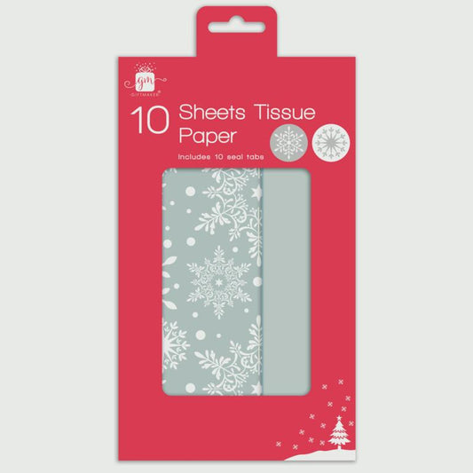 Giftmaker Tissue Paper Snow Silver 10 Sheets