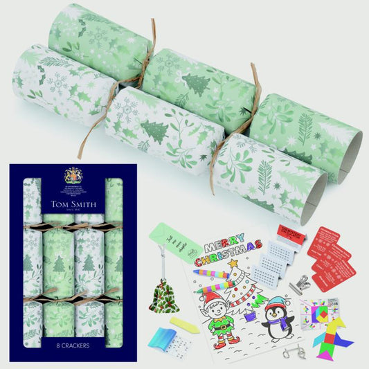 Tom Smith Mistletoe Crackers 12.5" Pack 8