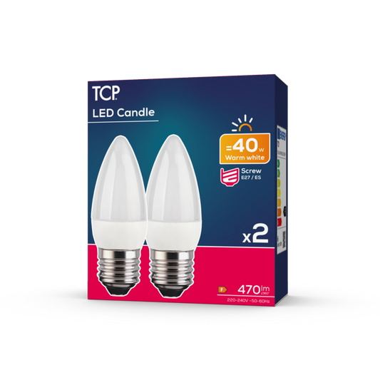 TCP LED Candle Lamp 470 Lumens