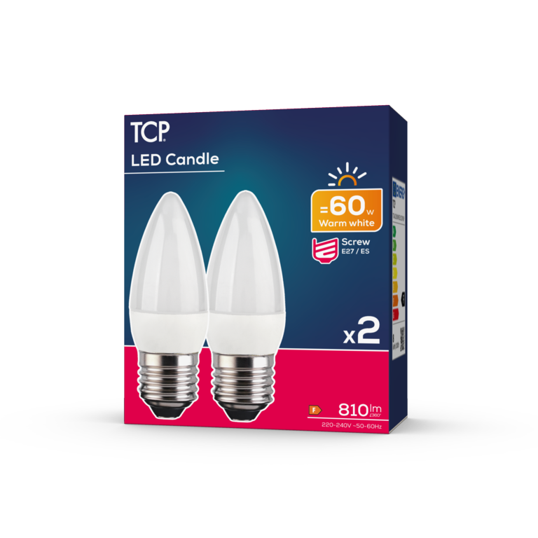 TCP LED Candle Lamp 810 Lumens
